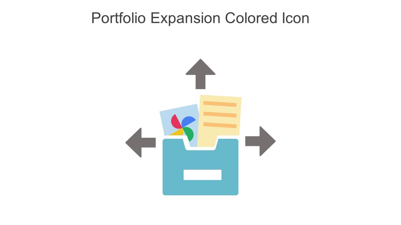 Portfolio Expansion Colored Icon In Powerpoint Pptx Png And Editable Eps Format Slide01