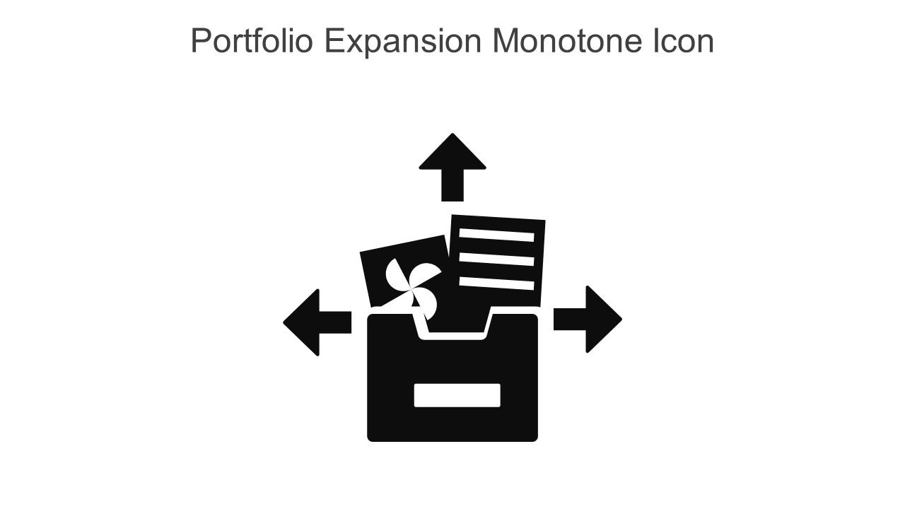 Portfolio Expansion Monotone Icon In Powerpoint Pptx Png And Editable Eps Format Slide01