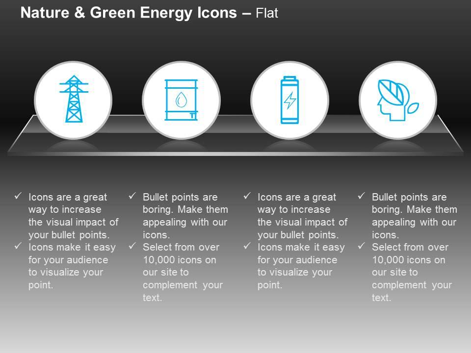 Power line fuel power production green energy ppt icons graphics Slide01