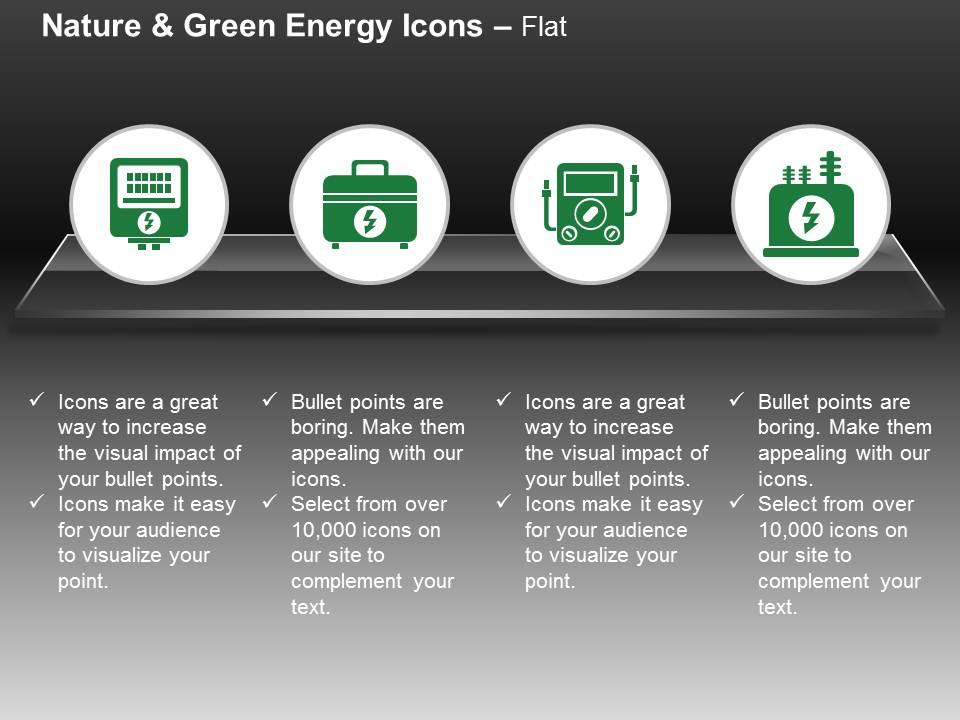 Power plant green energy protection ppt icons graphics Slide01