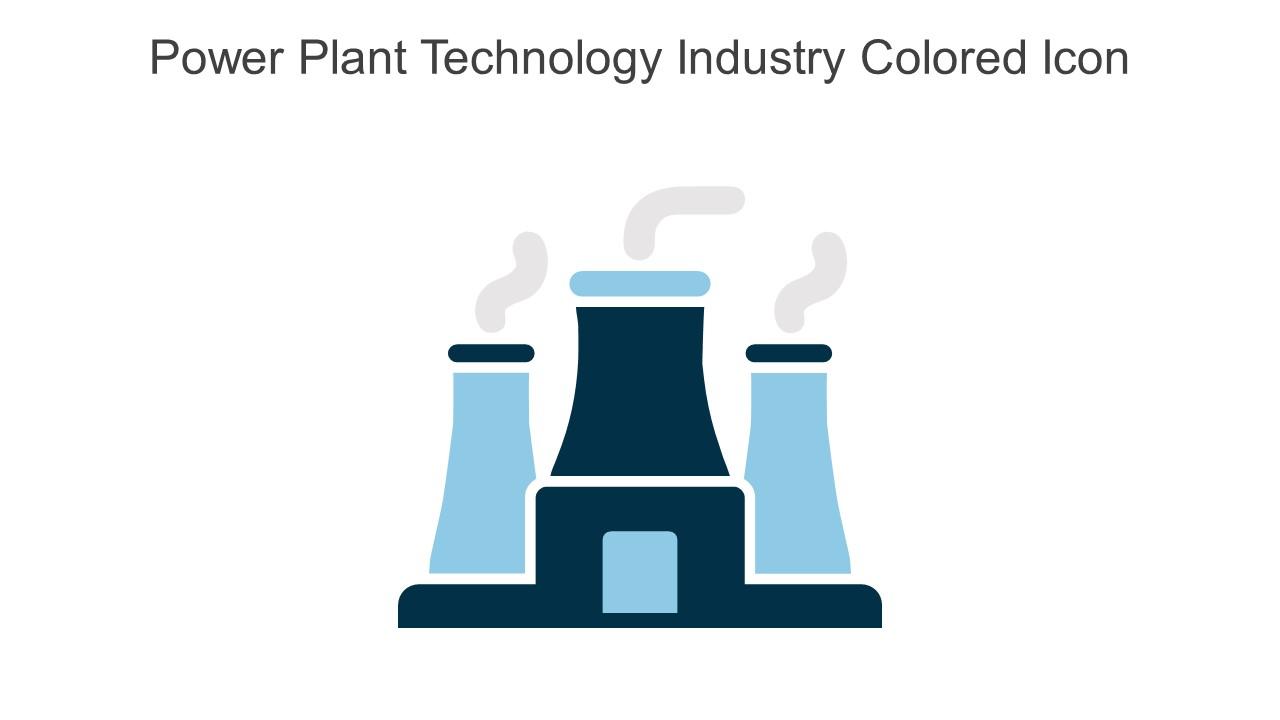 Power Plant Technology Industry Colored Icon In Powerpoint Pptx Png And Editable Eps Format