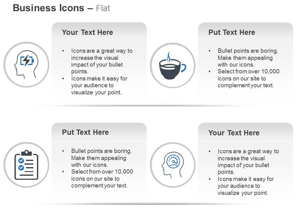 Powermind checklist coffee cup success growth meter ppt icons graphics Slide01