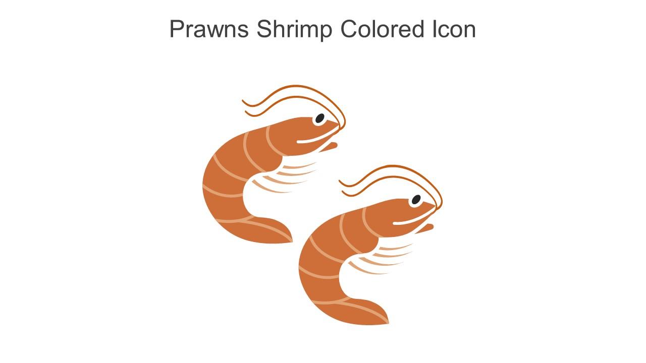 Prawns Shrimp Colored Icon In Powerpoint Pptx Png And Editable Eps Format