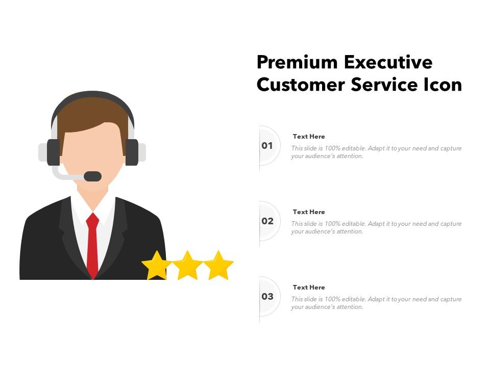 Premium executive customer service icon Slide01