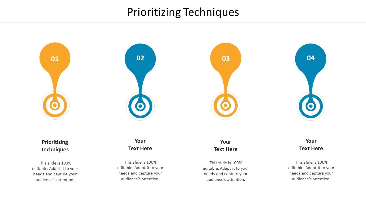 Prioritizing Techniques Ppt Powerpoint Presentation Icon Ideas Cpb Slide01