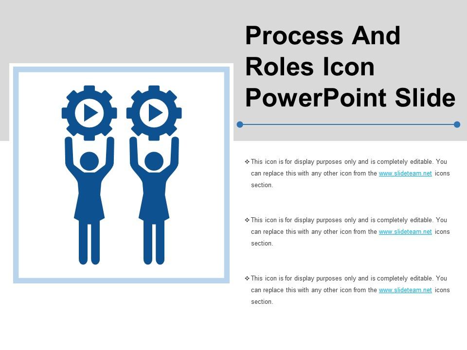 Process and roles icon powerpoint slide Slide01