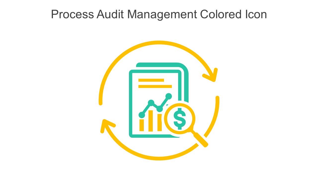Process Audit Management Colored Icon In Powerpoint Pptx Png And Editable Eps Format