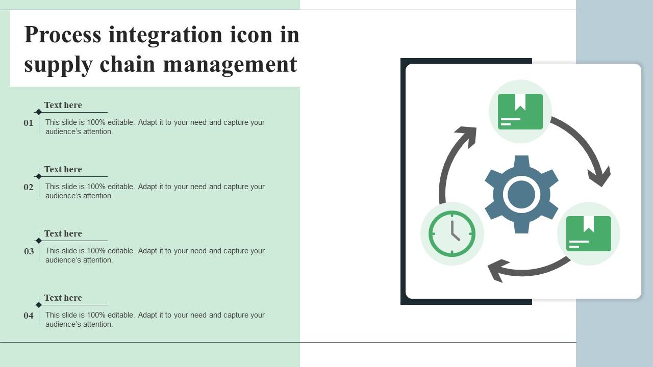 Process Integration Icon In Supply Chain Management