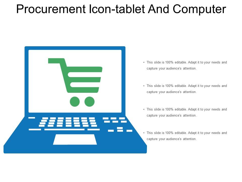 Procurement icon tablet and computer Slide01