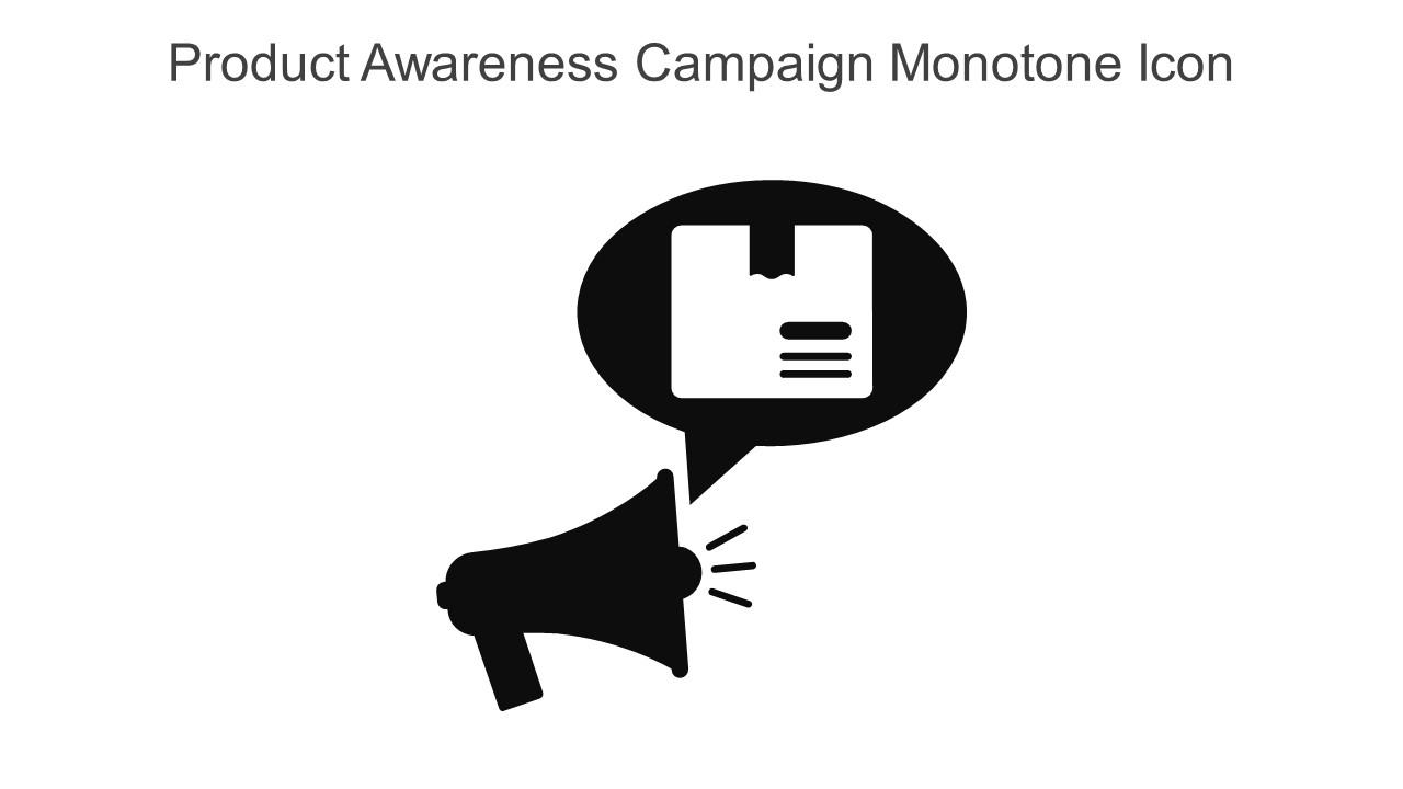 Product Awareness Campaign Monotone Icon In Powerpoint Pptx Png And Editable Eps Format Slide01