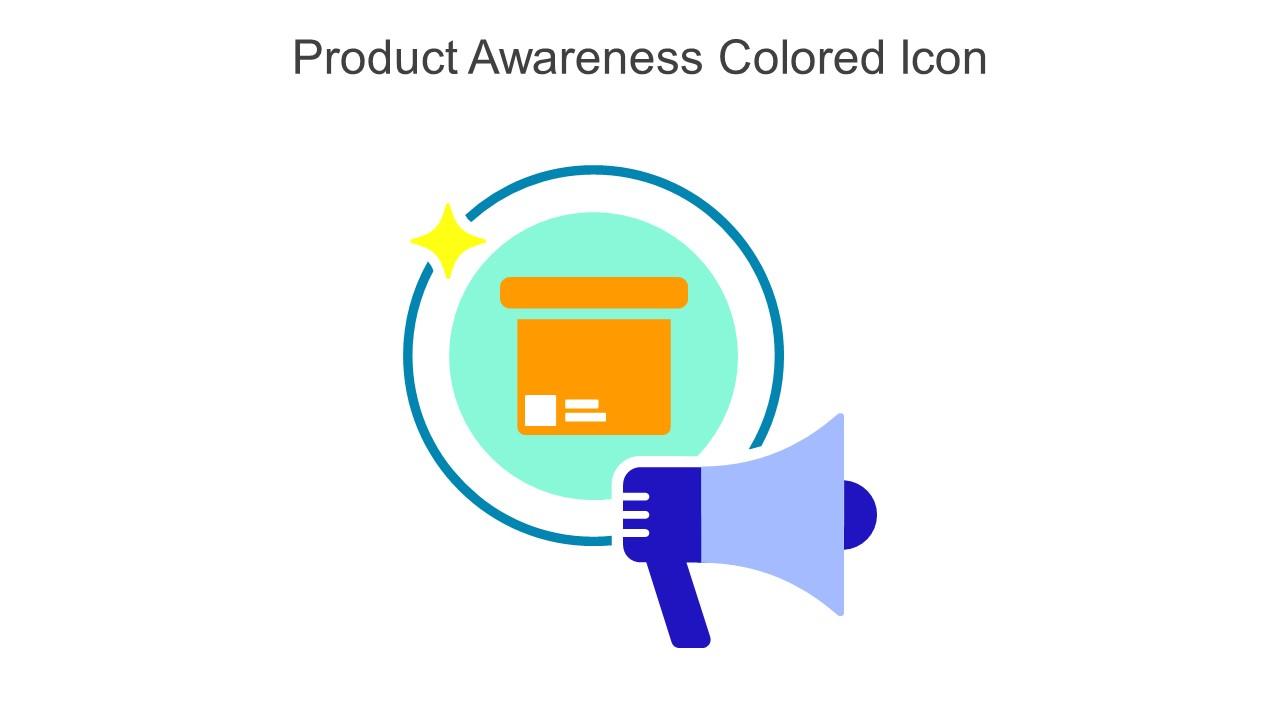 Product Awareness Colored Icon In Powerpoint Pptx Png And Editable Eps Format Slide01