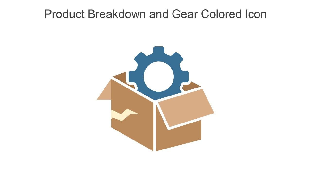 Product Breakdown And Gear Colored Icon In Powerpoint Pptx Png And Editable Eps Format Slide01