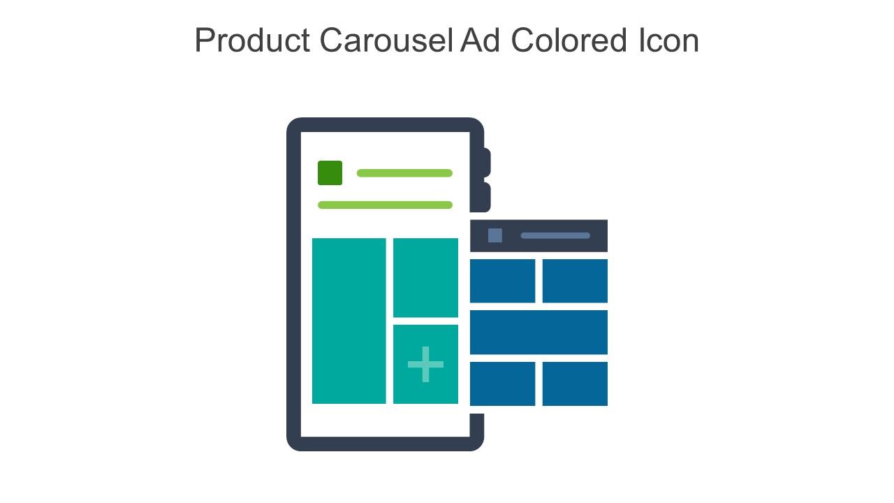 Product Carousel Ad Colored Icon In Powerpoint Pptx Png And Editable Eps Format Slide01