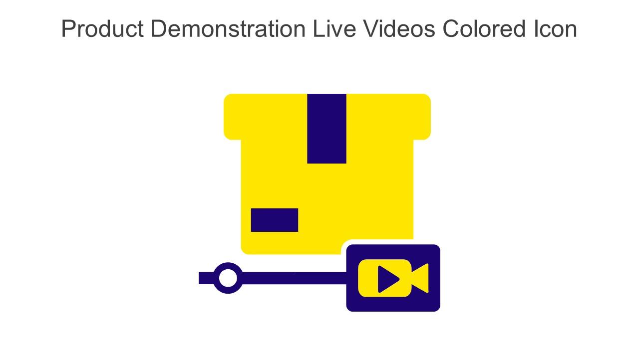 Product Demonstration Live Videos Colored Icon In Powerpoint Pptx Png And Editable Eps Format Slide01