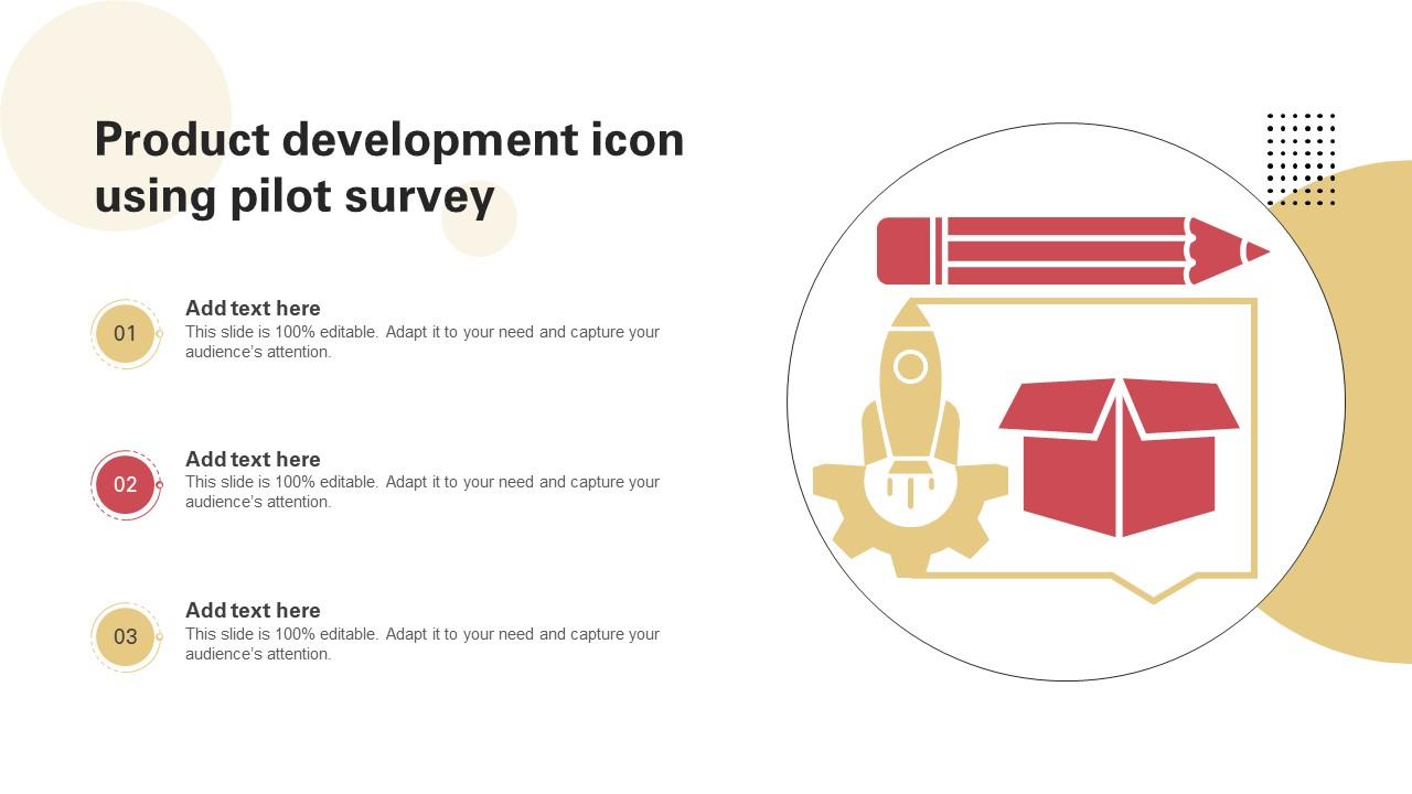 Product Development Icon Using Pilot Survey