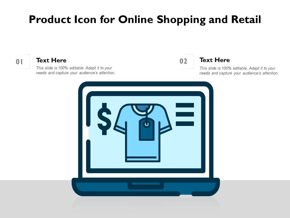 Product icon for online shopping and retail Slide01