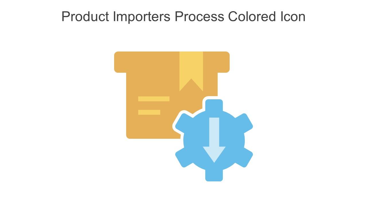 Product Importers Process Colored Icon In Powerpoint Pptx Png And Editable Eps Format Slide01