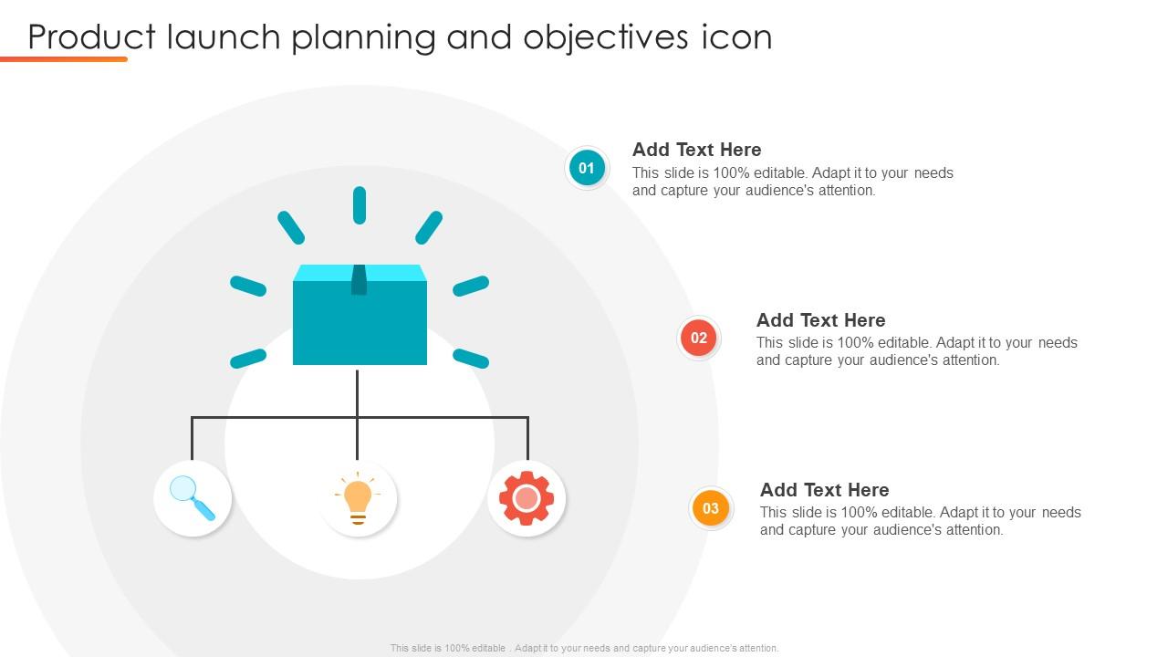 Product Launch Planning And Objectives Icon Slide01