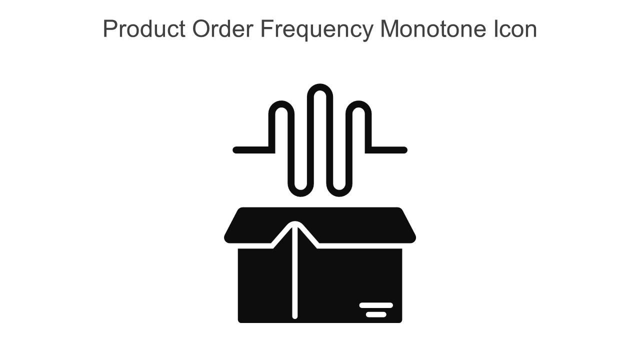 Product Order Frequency Monotone Icon In Powerpoint Pptx Png And Editable Eps Format Slide01