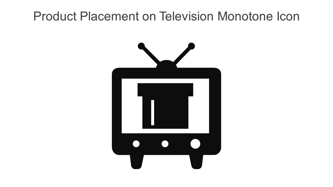 Product Placement On Television Monotone Icon In Powerpoint Pptx Png And Editable Eps Format Slide01