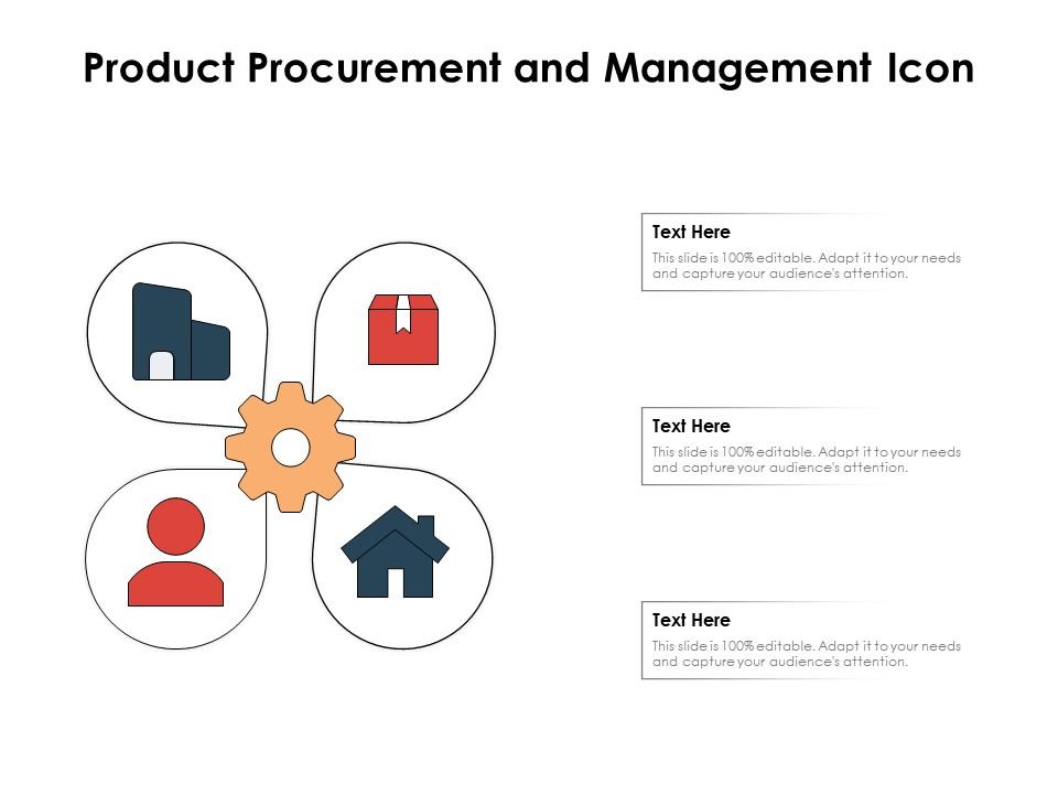 Product procurement and management icon Slide01