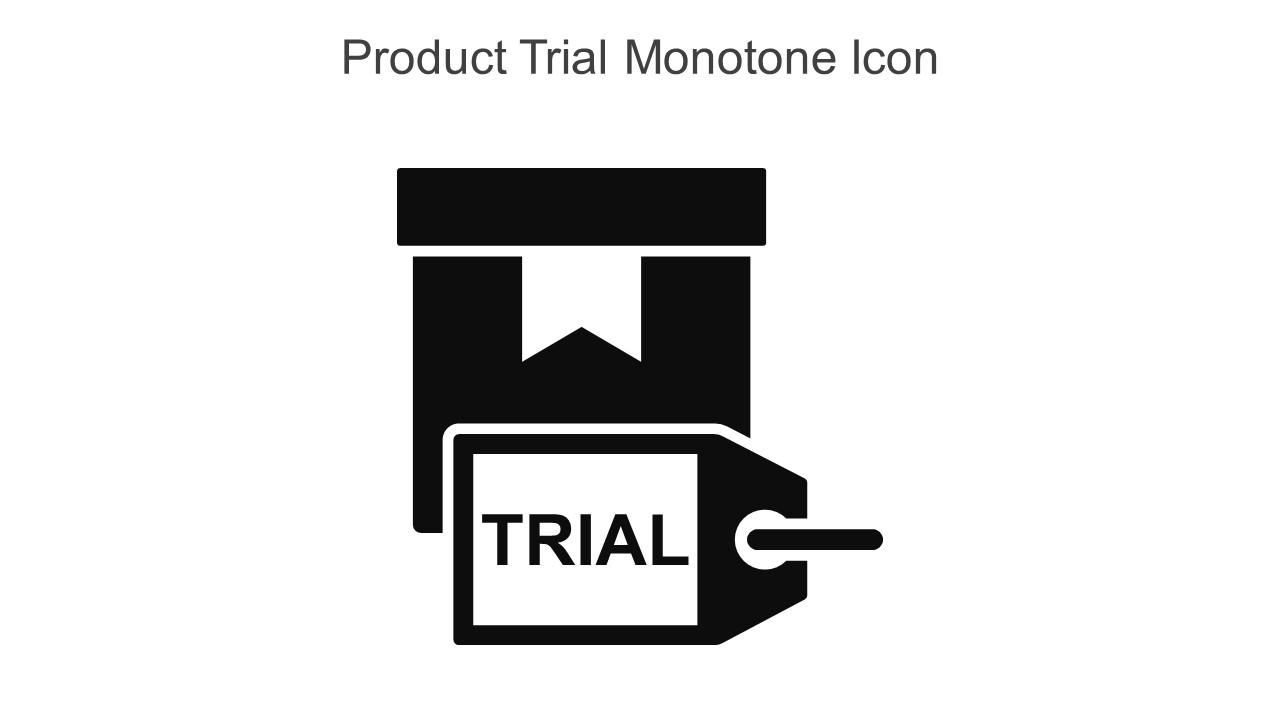 Product Trial Monotone Icon In Powerpoint Pptx Png And Editable Eps Format Slide01