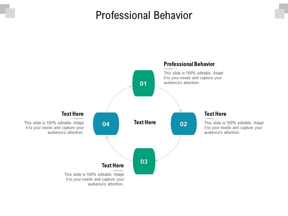 Professional behavior ppt powerpoint presentation icon grid cpb Slide01