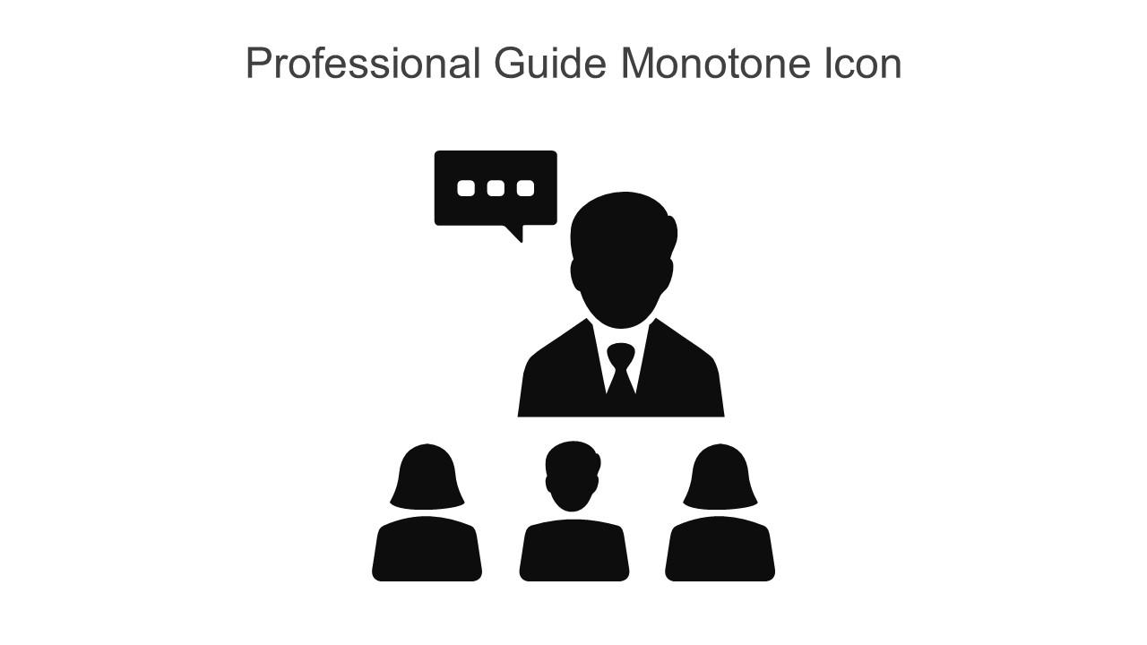 Professional Guide Monotone Icon In Powerpoint Pptx Png And Editable Eps Format Slide01
