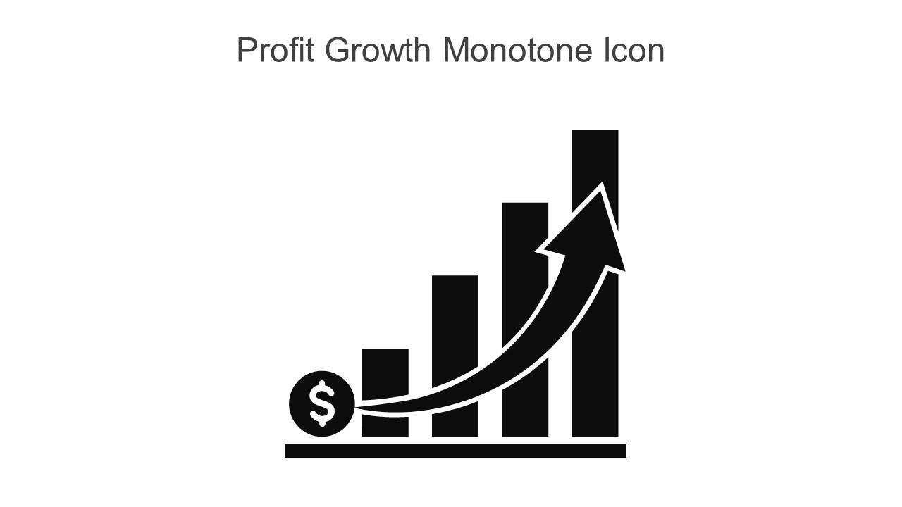 Profit Growth Monotone Icon In Powerpoint Pptx Png And Editable Eps Format Slide01