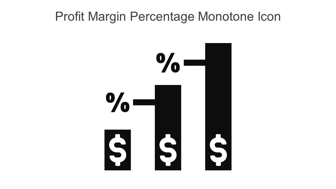 Profit Margin Percentage Monotone Icon In Powerpoint Pptx Png And Editable Eps Format Slide01