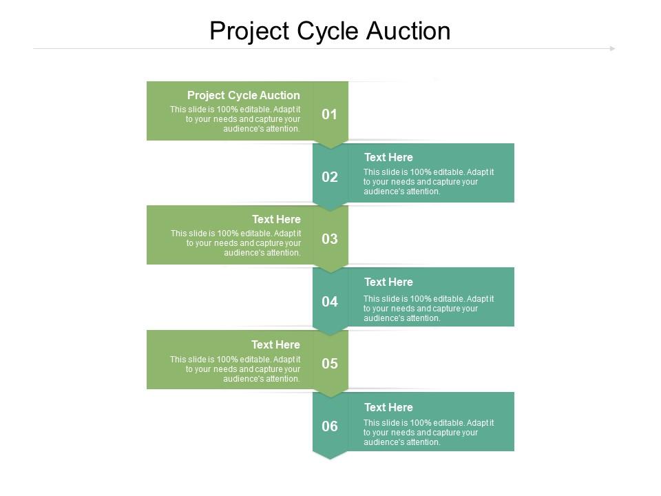 Project cycle auction ppt powerpoint presentation icon demonstration cpb Slide01