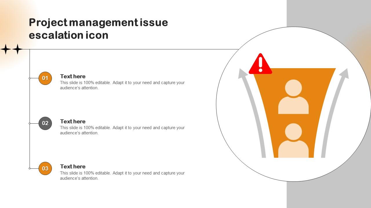 Project Management Issue Escalation Icon Slide01