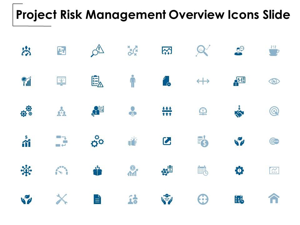 Project risk management overview icons slide growth threat ppt powerpoint presentation show Slide01
