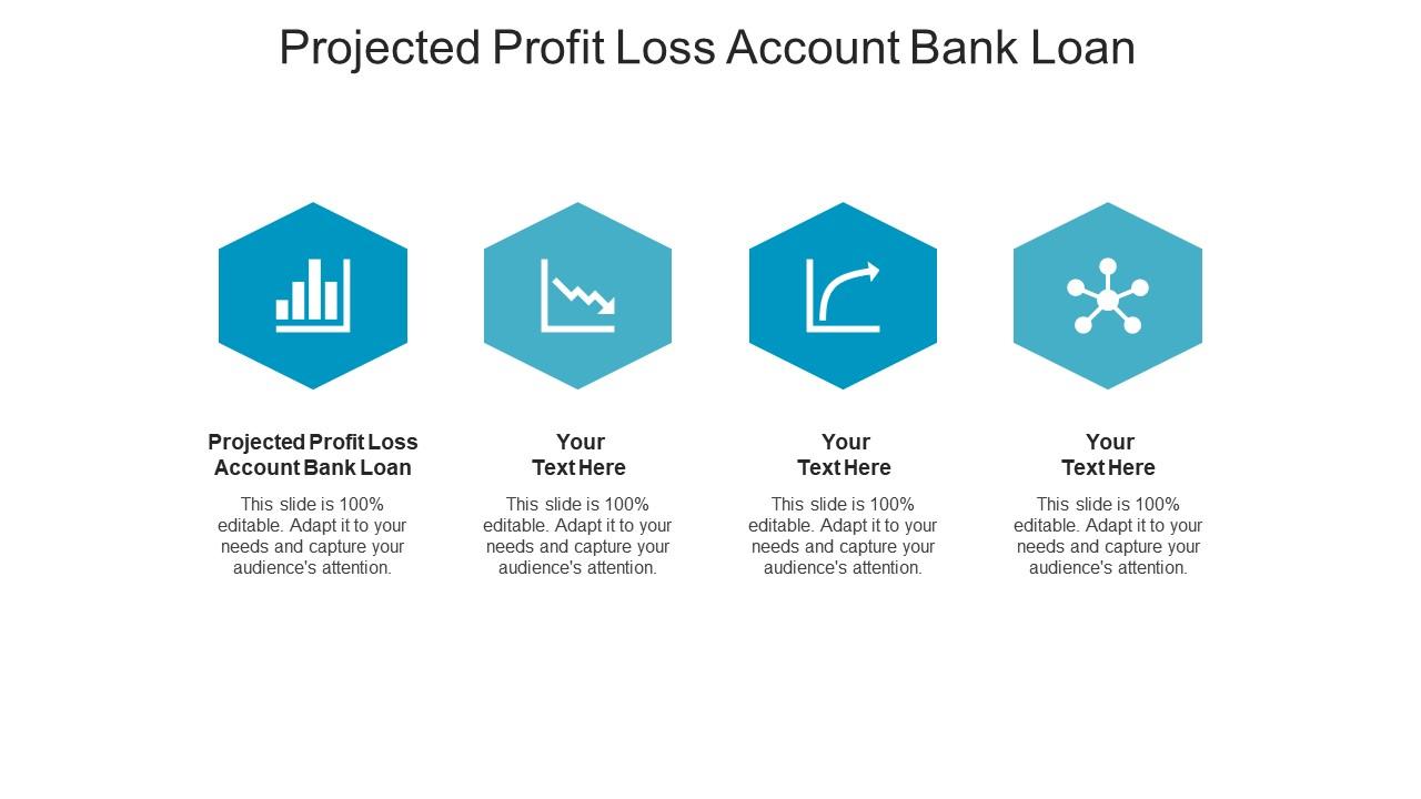 Projected profit loss account bank loan ppt powerpoint presentation icon smartart cpb Slide01