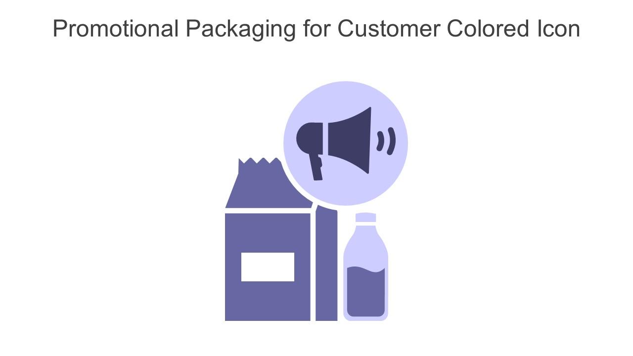 Promotional Packaging For Customer Colored Icon In Powerpoint Pptx Png And Editable Eps Format Slide01