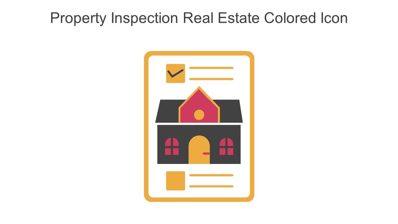 Property Inspection Real Estate Colored Icon In Powerpoint Pptx Png And Editable Eps Format