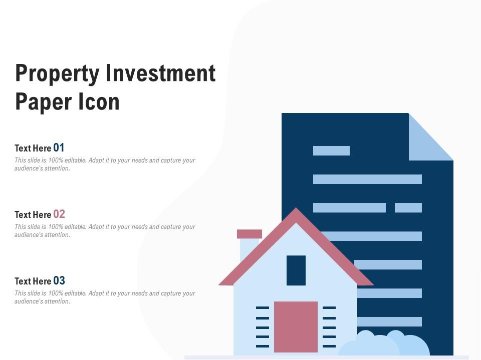 Property investment paper icon Slide01