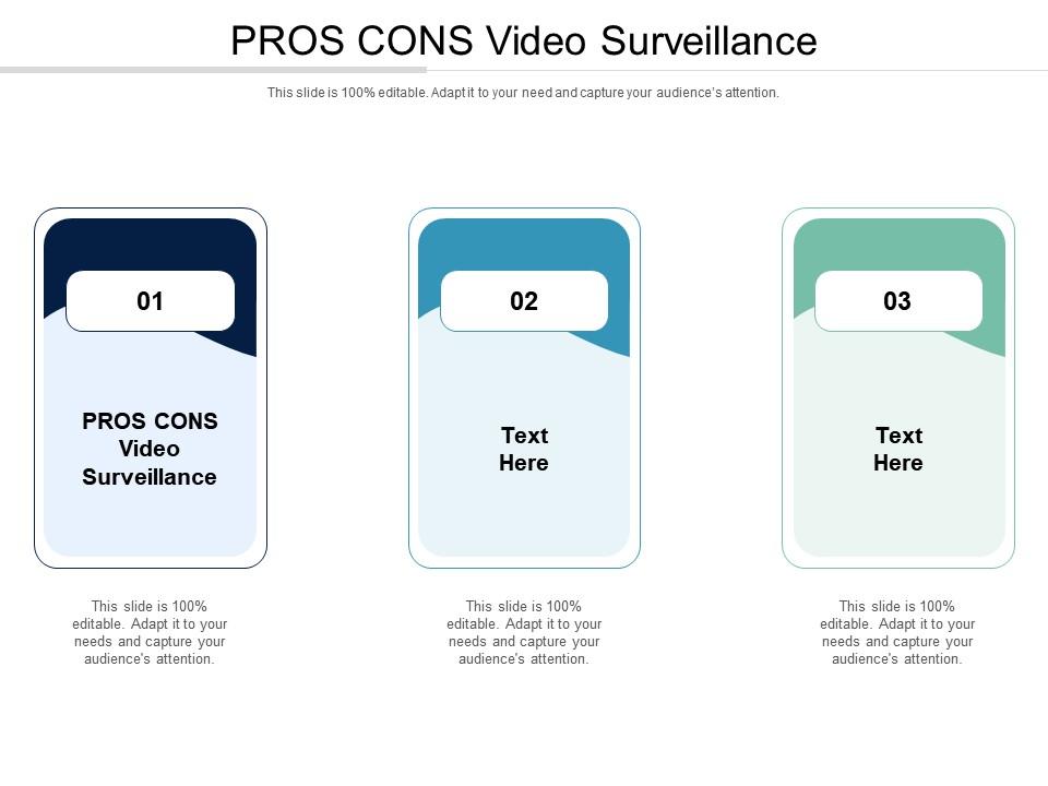 Pros cons video surveillance ppt powerpoint presentation icon cpb Slide01