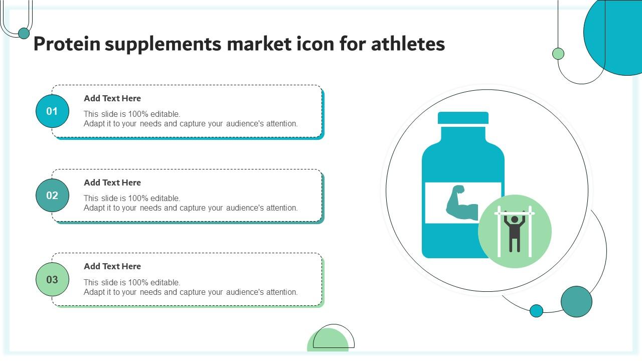 Protein Supplements Market Icon For Athletes