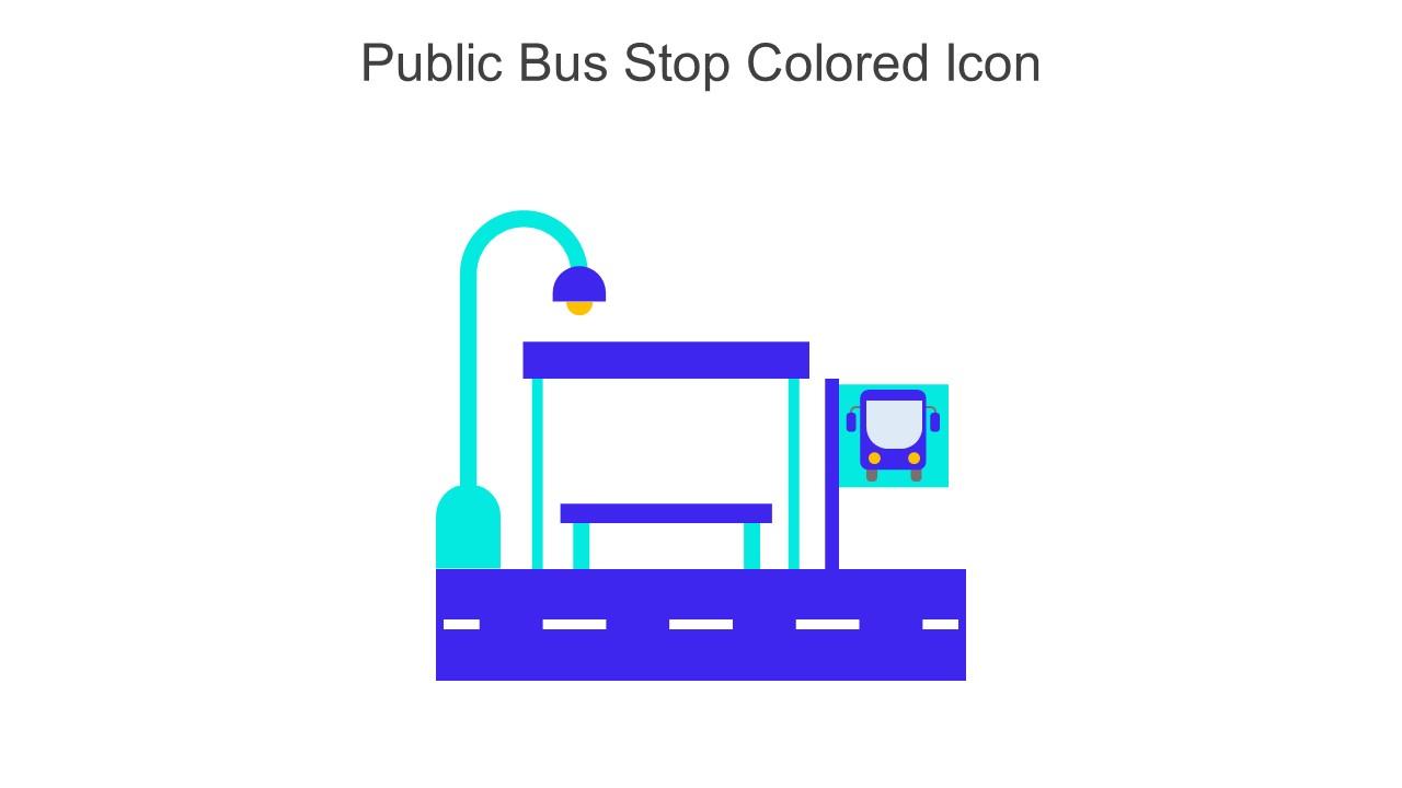 Public Bus Stop Colored Icon In Powerpoint Pptx Png And Editable Eps Format Slide01