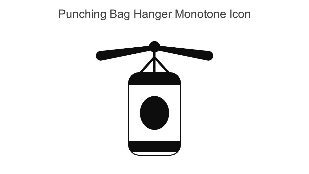 Punching Bag Hanger Monotone Icon In Powerpoint Pptx Png And Editable Eps Format