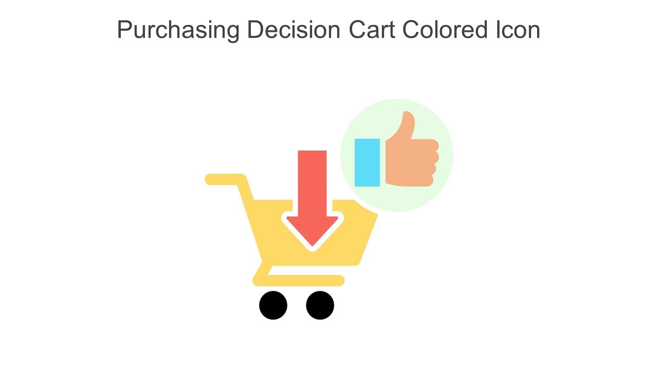 Purchasing Decision Cart Colored Icon In Powerpoint Pptx Png And Editable Eps Format Slide01