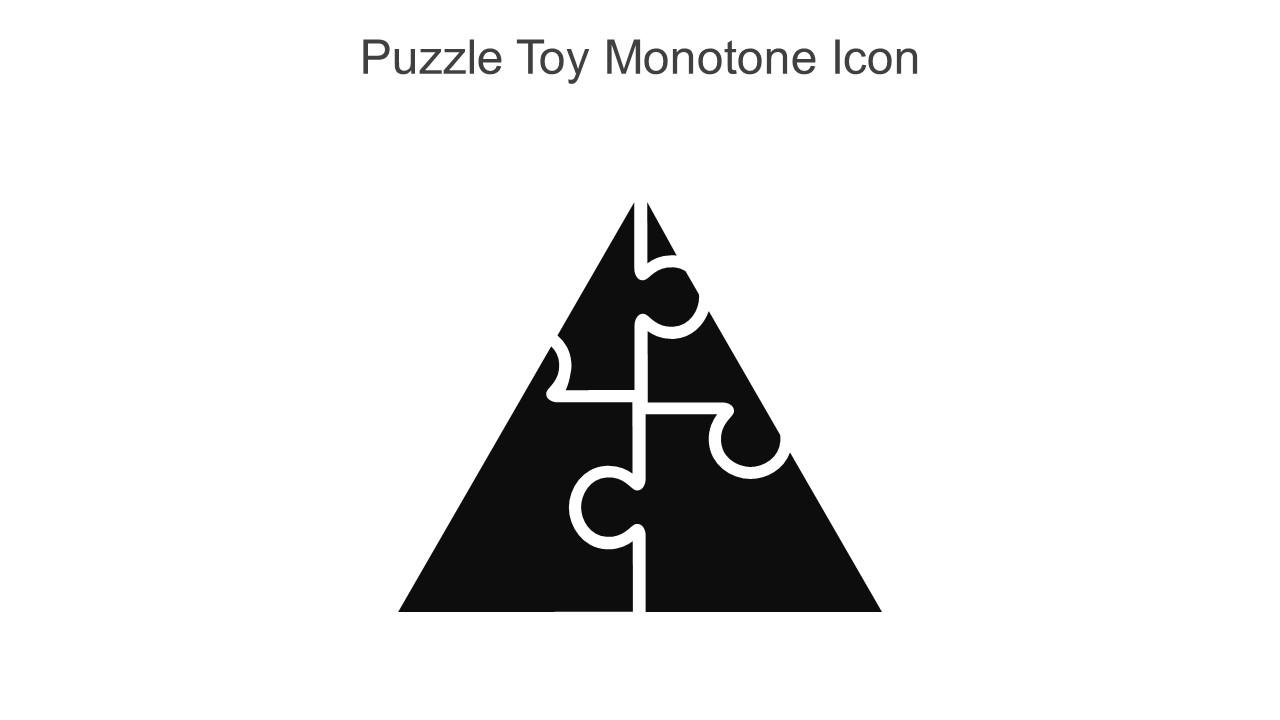 Puzzle Toy Monotone Icon In Powerpoint Pptx Png And Editable Eps Format Slide01