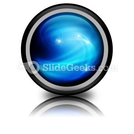 Abstract blue ppt icon for ppt templates and slides cc Slide01