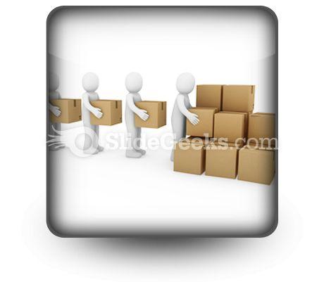 Carton package shipping powerpoint icon s Slide01