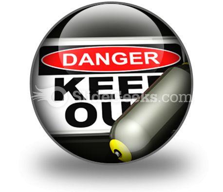 Dangerous area powerpoint icon c Slide01