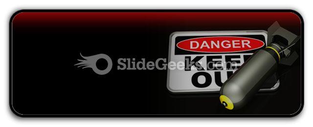 Dangerous area powerpoint icon r Slide01