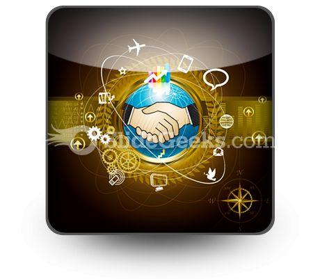 Global business powerpoint icon s Slide01