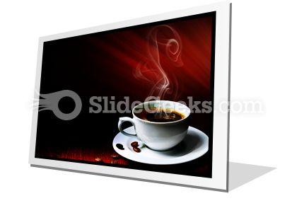 Hot coffee powerpoint icon f Slide01