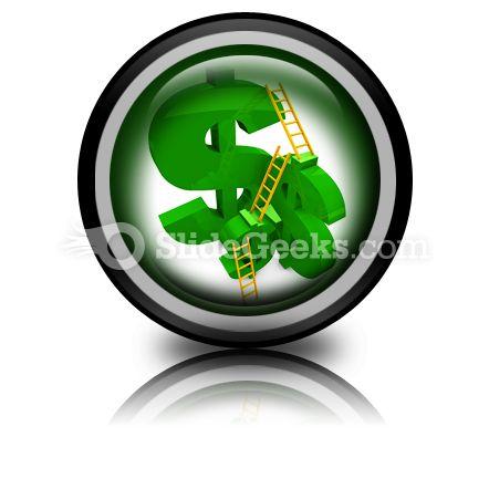 Money ladder ppt icon for ppt templates and slides cc Slide01